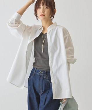 AMERICAN HOLIC 【花粉防止】【イージーケア】ベーシックシャツ Off White