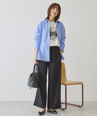 AMERICAN HOLIC 【花粉防止】【イージーケア】ベーシックシャツ Sax