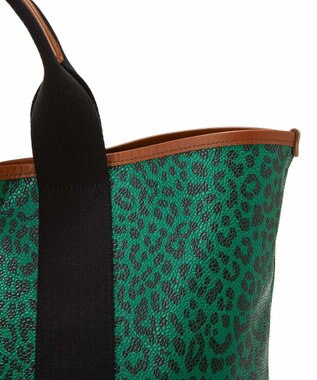 TOPKAPI 【Breath TOPKAPI】SCOTCH GRAIN スコッチグレイン ネオレザー A4トートバッグ レオパード グリーン