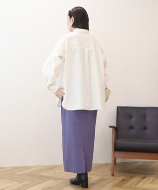 AMERICAN HOLIC 【花粉防止】【イージーケア】ベーシックシャツ Stripe Ivory