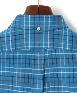 J.PRESS MEN コットンネル タッタソールシャツ/B.D ブルー系3