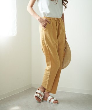 OP／FILA 【OP】ジャガード織ロングパンツ イエロー