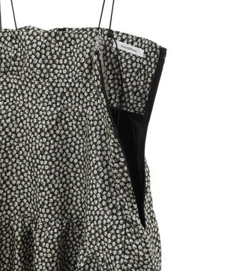 Green Parks ジャガードキャミワンピース Flower Black