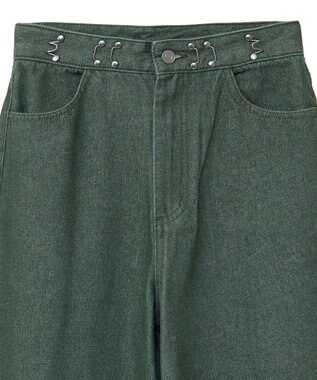 CRAFT STANDARD BOUTIQUE ホックワイドパンツ Khaki