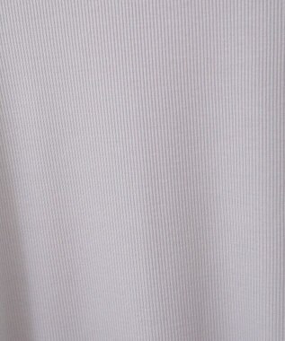 earth music&ecology リブメローショートスリーブプルオーバー Gray