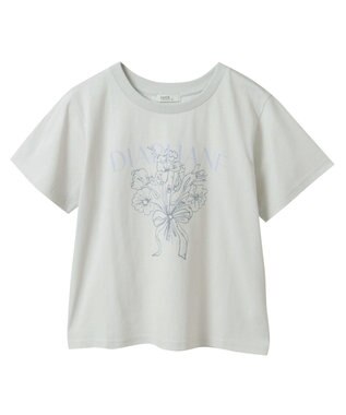 earth music&ecology アソートロマンティックグラフィックＴ Mint