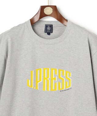 J.PRESS MEN 【J.PRESS ORIGINALS】【UNISEX】Cotton Jersey J.PRESS Logo T-Shirt ライトグレー系