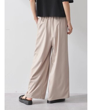 earth music&ecology ゆるてろワイドパンツ Beige