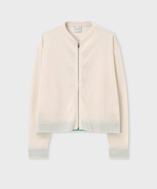 Paul Smith シアー ニット ブルゾン オフホワイト