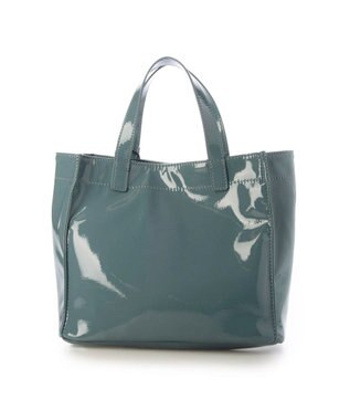 UNBILLION カシュカシュ cachecache / ソフトエナメルスクエア手提げトートS ライトブルー