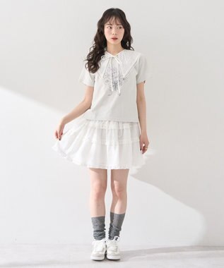 earth music&ecology アソートロマンティックグラフィックＴ Mint