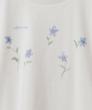 earth music&ecology アソートロマンティックグラフィックＴ Off White