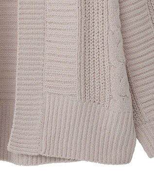 earth music&ecology マットモールカーディガン Pink