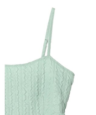 Green Parks ・ｎｏｖｅｍ９　フクレジャカードキャミワンピ Mint Green