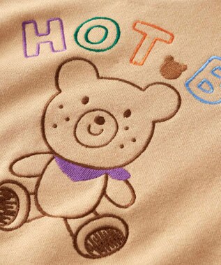 MIKI HOUSE HOT BISCUITS 【80-110cm】【NEW Color Series】裏毛パイル素材 フレアワンピース ベージュ