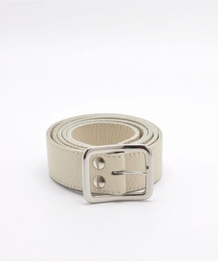 blancle シュリンクレザー 幅3cm 長さ110cm ベルト LIGHT BEIGE