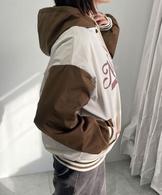 WEGO フード付きブルゾン ホワイトアイボリー