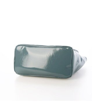 UNBILLION カシュカシュ cachecache / ソフトエナメルスクエア手提げトートS ライトブルー