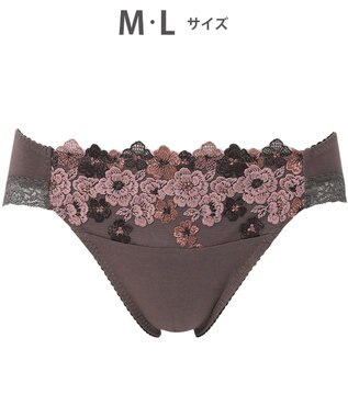 Wing ショーツ KB2060とペア 綿混素材（身生地部） やさしいはきごこち ナチュラルアップブラ はきこみ丈あさめ KF3360 ウイング／ワコール シナモンブラウン