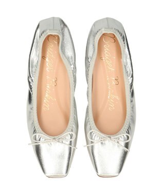 Bridget Birkin 【Bridget Birkin】スクエアトゥバレエシューズ シルバー