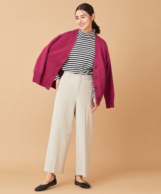 ANY 【ウエストゴム/ストレッチ/裏起毛】シークレットウォーム　ワイド オフホワイト