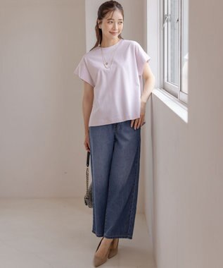 組曲 バックフリル カットソー ピンク系