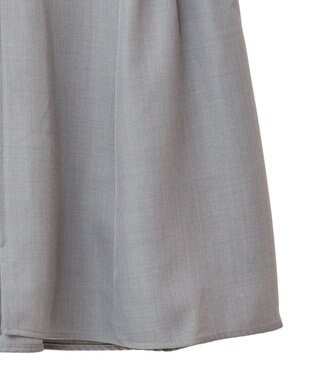 Green Parks 麻調ミディ丈ＺＩＰベスト Light Gray