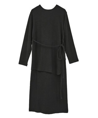 CRAFT STANDARD BOUTIQUE ラップ風デザインワンピース Black