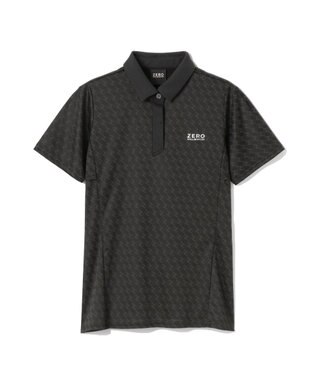 ZERO HALLIBURTON モノグラム柄ポロシャツ ZHG-W6S7a 85220 ブラック