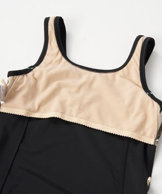 OP／FILA 【FILA】大きいサイズ｜タンクトップ＆スパッツスクール水着 180㎝ ブラック×サックス