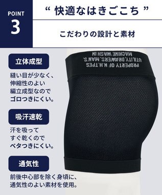 WACOAL MEN WACOAL MEN <N.HOOLYWOOD TPES>コラボ 【PANTS HOLIC】 ボクサーパンツ ワンサイズ(S-LL) 適度なフィット感 立体成型 前閉じ 下着 メンズ WT3624 /ワコールメン ブラック