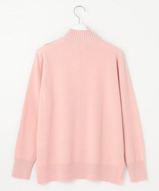 J.PRESS LADIES 【洗える】WOOL BLEND AIR ハイネック ニット ピンク系
