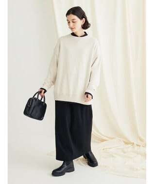 CRAFT STANDARD BOUTIQUE リブロングスカート Black