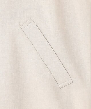 自由区 【カタログ掲載・セットアップ対応・接触冷感・UVカット・洗える】ライトリネンライクショートスリーブ ジャケット サンドベージュ