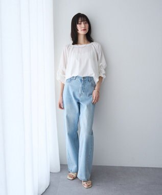 YECCA VECCA ホイップスリーブブラウス Off White