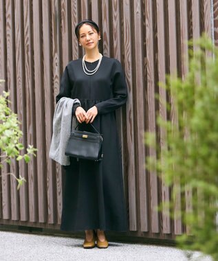 #Newans 【洗濯機可】オールシーンジップドレス ブラック