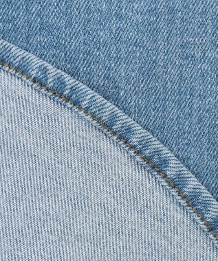 NAVE 【ReNAVE　洗える】ストレッチデニム シャツ アイスブルー系