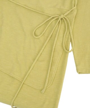 CRAFT STANDARD BOUTIQUE ラップ風デザインワンピース Lime Green