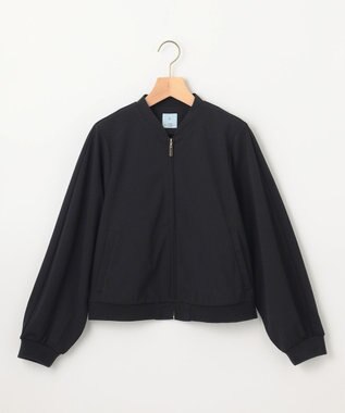 組曲 【ご好評につき追加生産！】ジョーゼットジャージー ブルゾン ブラック系
