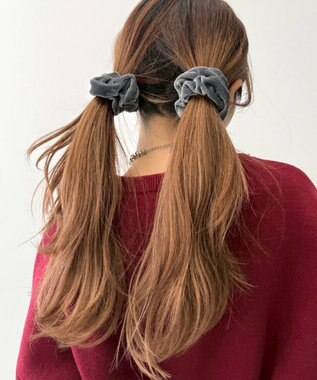 WEGO L2Pベロアシュシュ ダークグレー