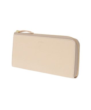 genten ピア  Lファスナー長財布 アイボリー