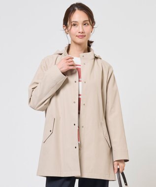 J.PRESS LADIES L 【2way】ドライツイルストレッチ フーデット アウター