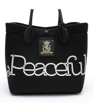 A.D.M.J. 【魔法の様に軽い】マジックライト/コード刺しゅうキューブトート25cm NE/AZU