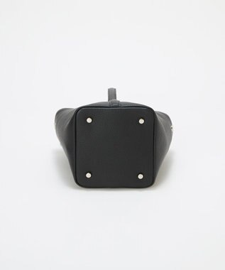 TOPKAPI 【Breath TOPKAPI】DUAL デュアル シュリンクレザー バイカラー 2way ワンハンドル ショルダーバッグ チャーム付き ブラック