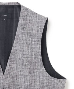 JOSEPH HOMME クールドッツストレッチ　ジレ ライトグレー系