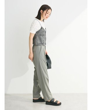 Green Parks ・ＥＬＥＮＣＡＲＥ　ＤＵＥ　Ｗ－ＺＩＰ　デニムキャミ Gray