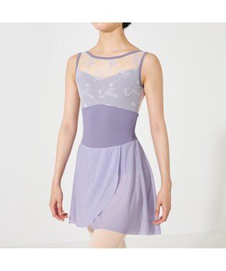 Chacott スカート付レオタード ヴァイオレット
