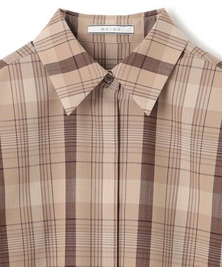 BEIGE， 【FUDGE 11月号掲載】ARUMS / チェックシャツ Beige
