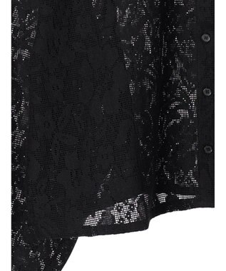 Green Parks ・ＥＬＥＮＣＡＲＥ　ＤＵＥ　バンドカラーレースシャツ Black