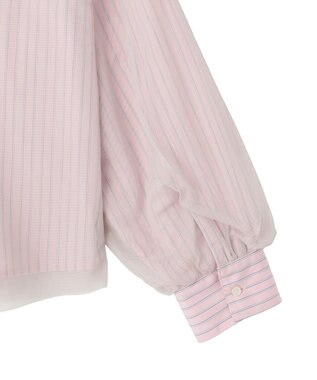 Green Parks イージーケアチュールドッキングシャツ Pink